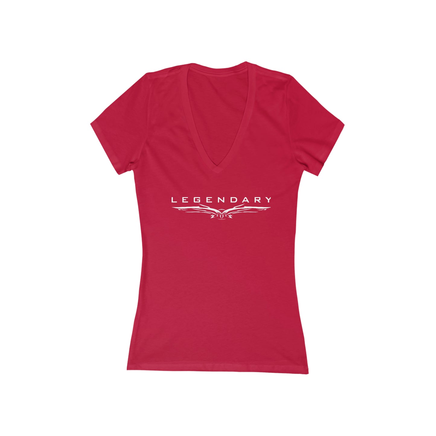 Women's Jersey Short Sleeve Deep V-Neck Tee