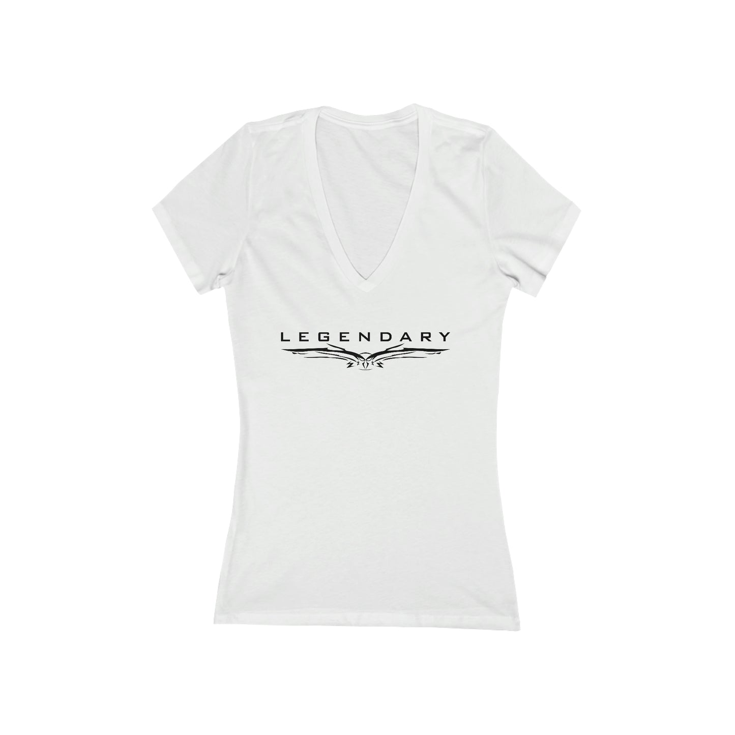 Women's Jersey Short Sleeve Deep V-Neck Tee